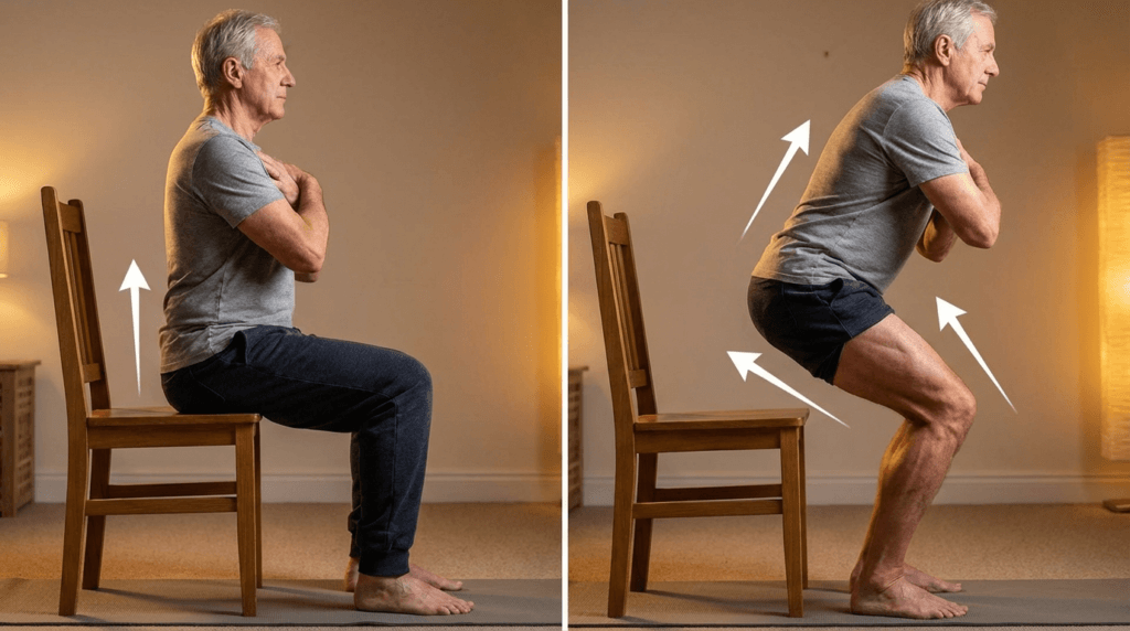Chair Squats (Sit-to-Stand)